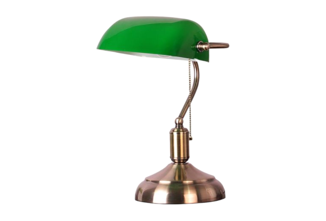 Lámparas de sobremesa tipo banquero E27 verde