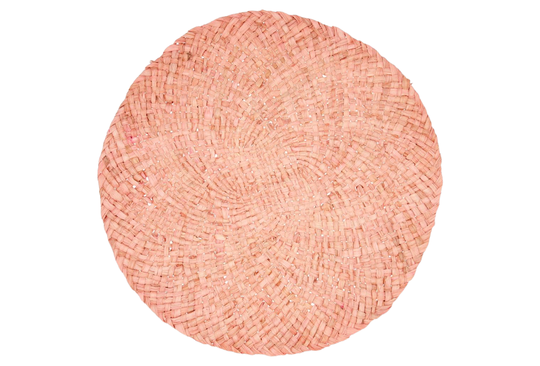 Mantel individual fibra de maiz 38 cm color salmon