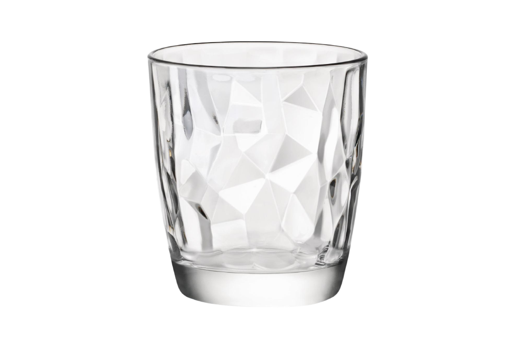 Vaso bajo agua 39 cl diamond transparente (caja 6 uds)