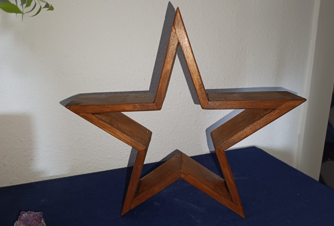 Estrella decorativa madera reciclada