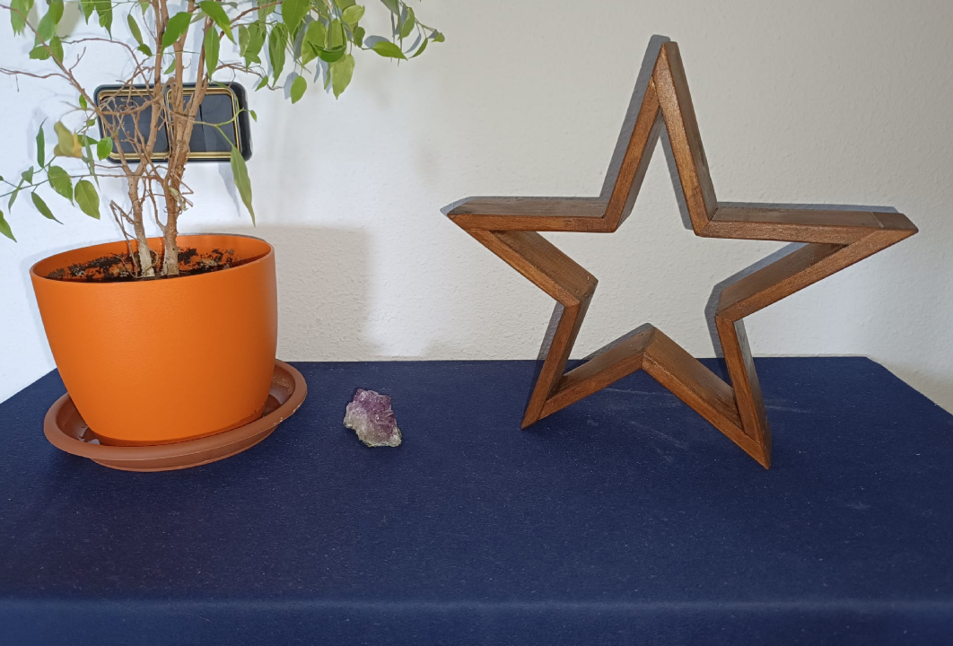 Estrella decorativa madera reciclada