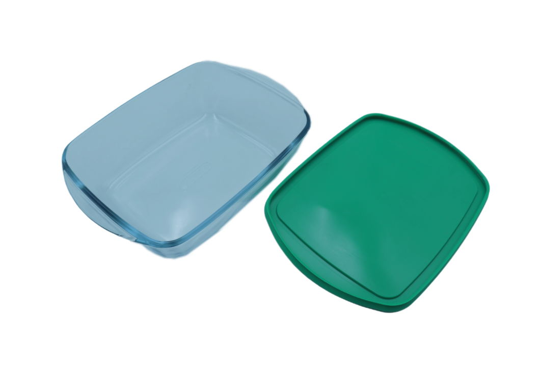 Rectangular glass lunch boxes 2.6 liters pyrex cookstore