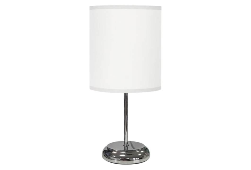 Lámpara de sobremesa modelo Nicole E27 16x36cm. blanco