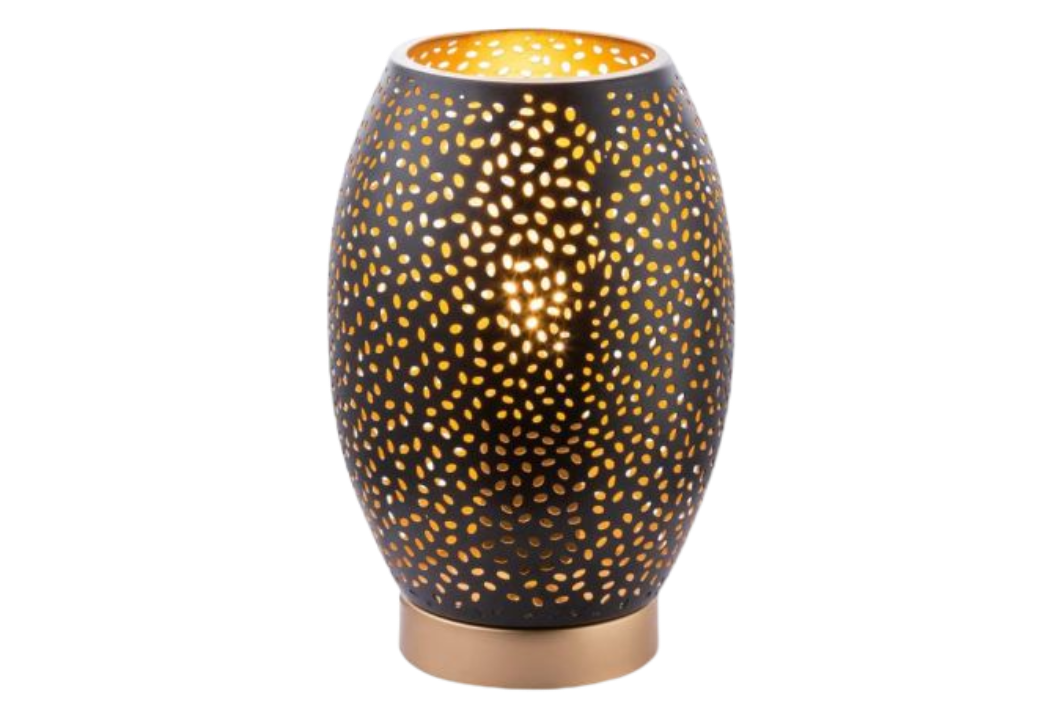 Lámpara de sobremesa oro modelo Narri E27