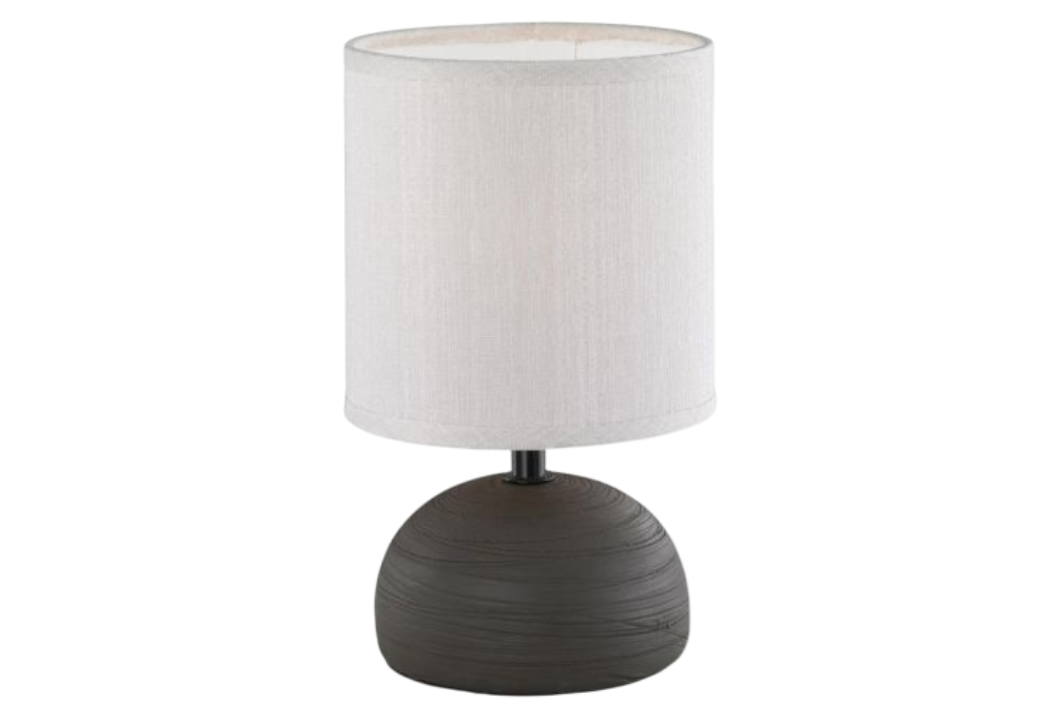 Lámpara marrón cerámica de sobremesa modelo Luci E14