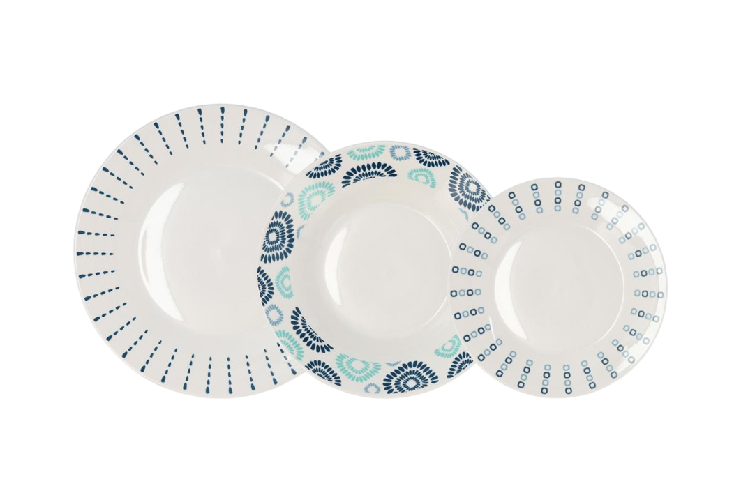 blue and white porcelain dinner plates