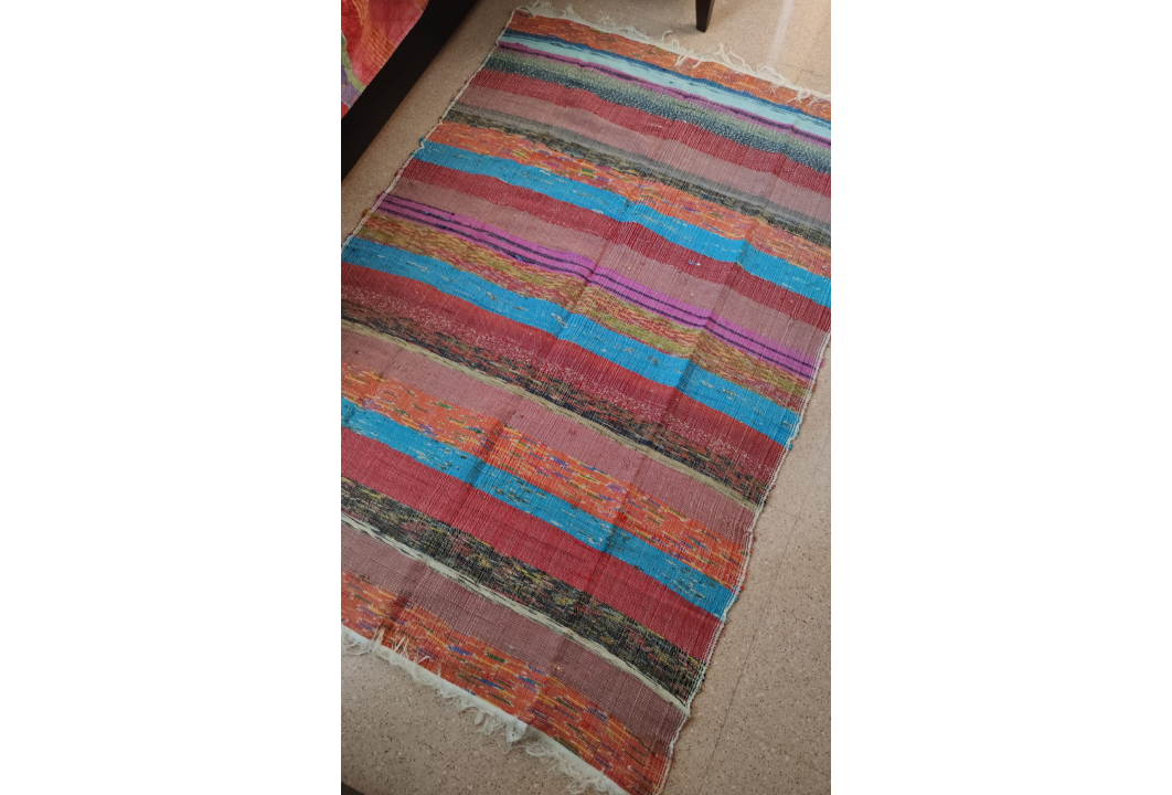 alfombra hilo hecha a mano 150x90 natural 2