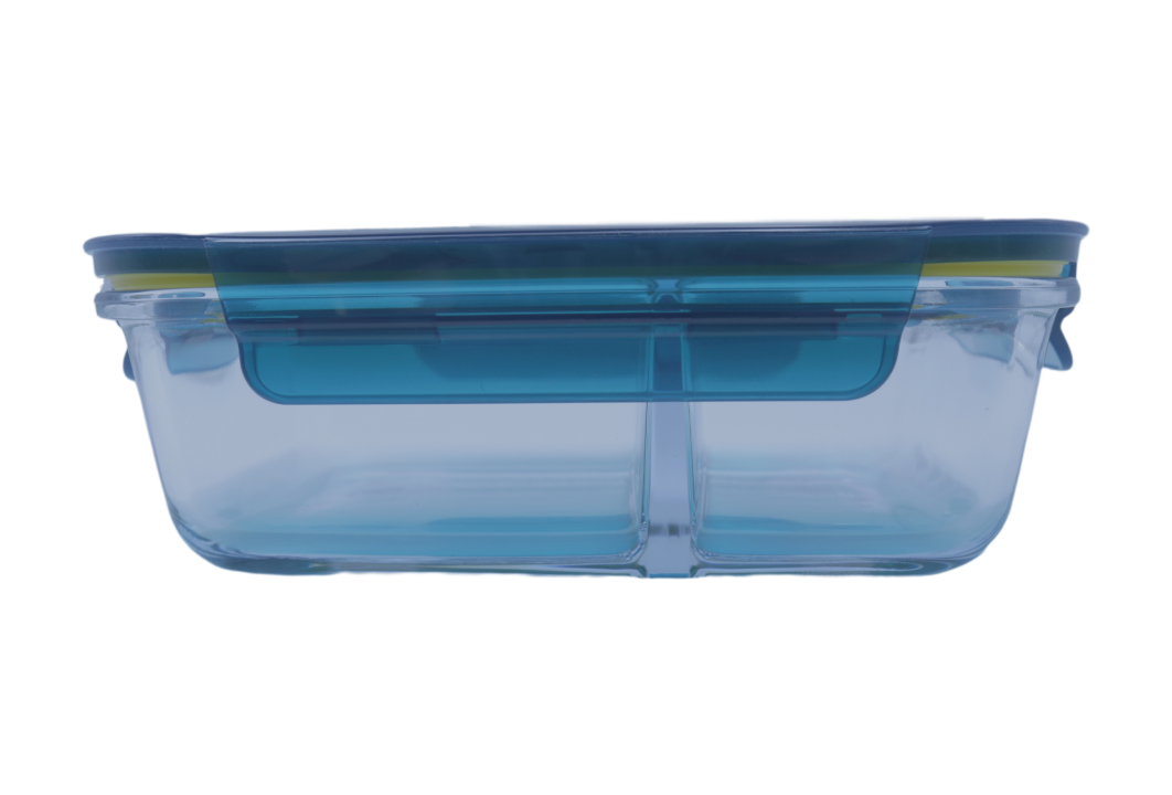 Astral glass lunch box with two compartments