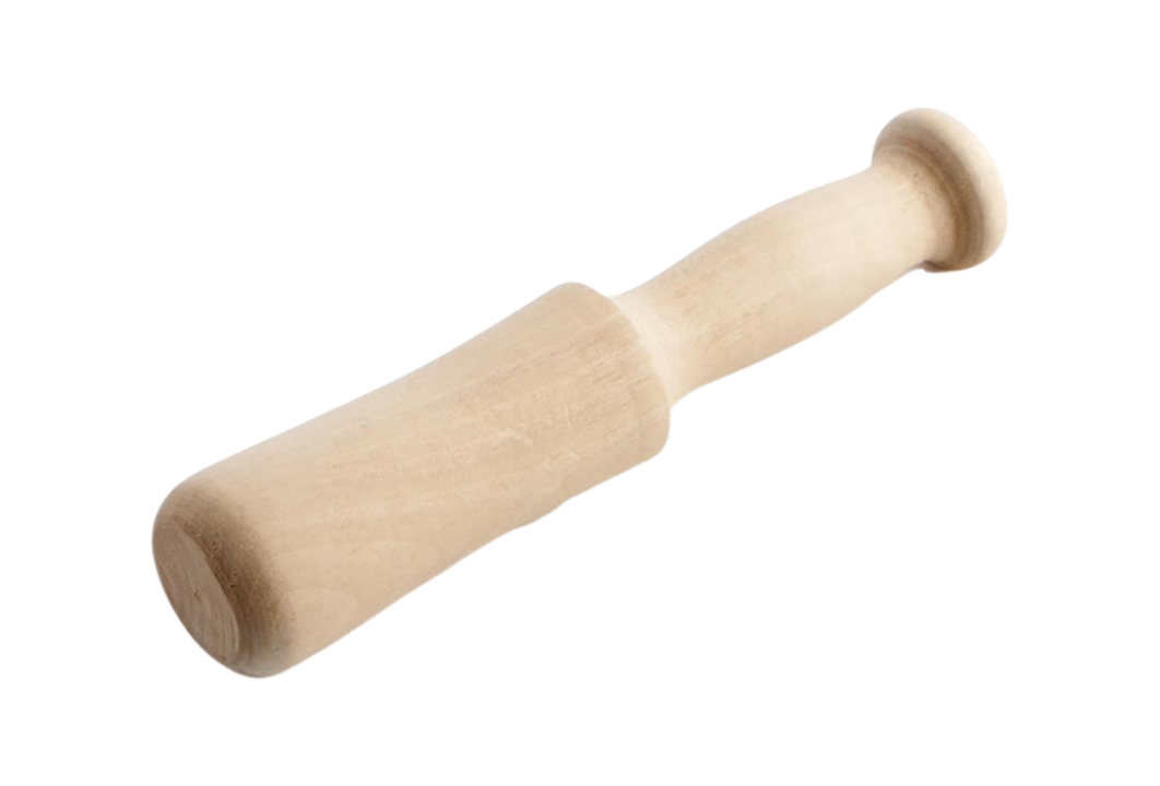 wooden pestle and pestle