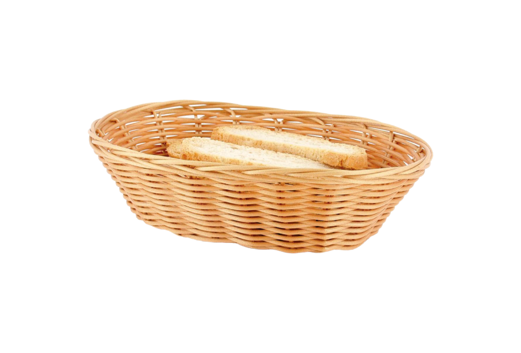 Oval bread bin 18x15x5 cm