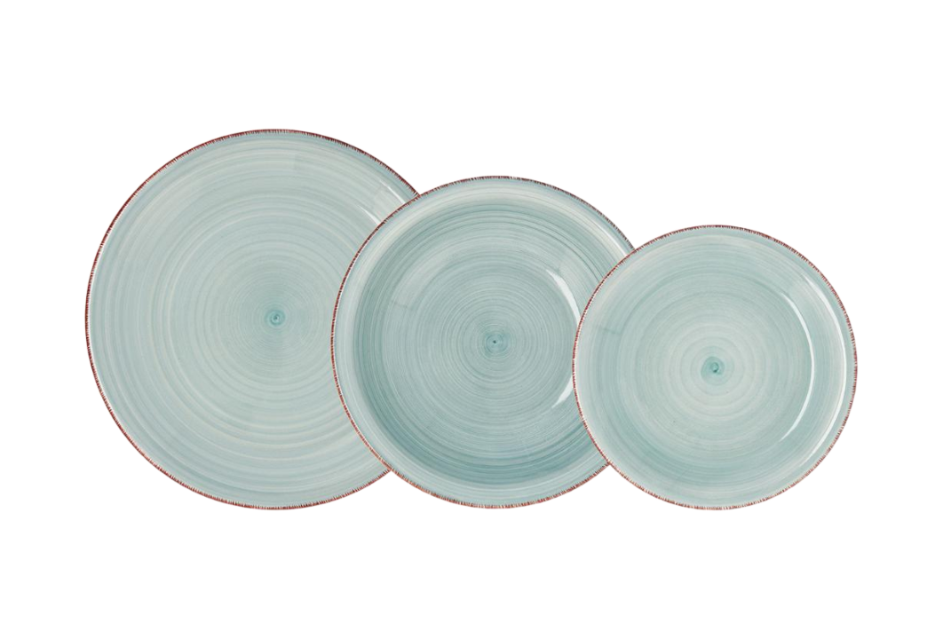 Set de vajilla cerámica vita aqua 18 piezas